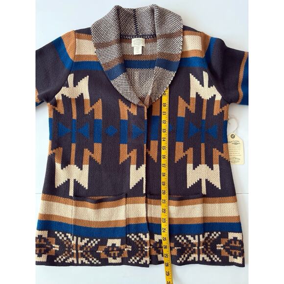 Telluride Clothing Company Open Sweater Cardigan Women M Aztec Southwestern NWT - Picture 5 of 9
